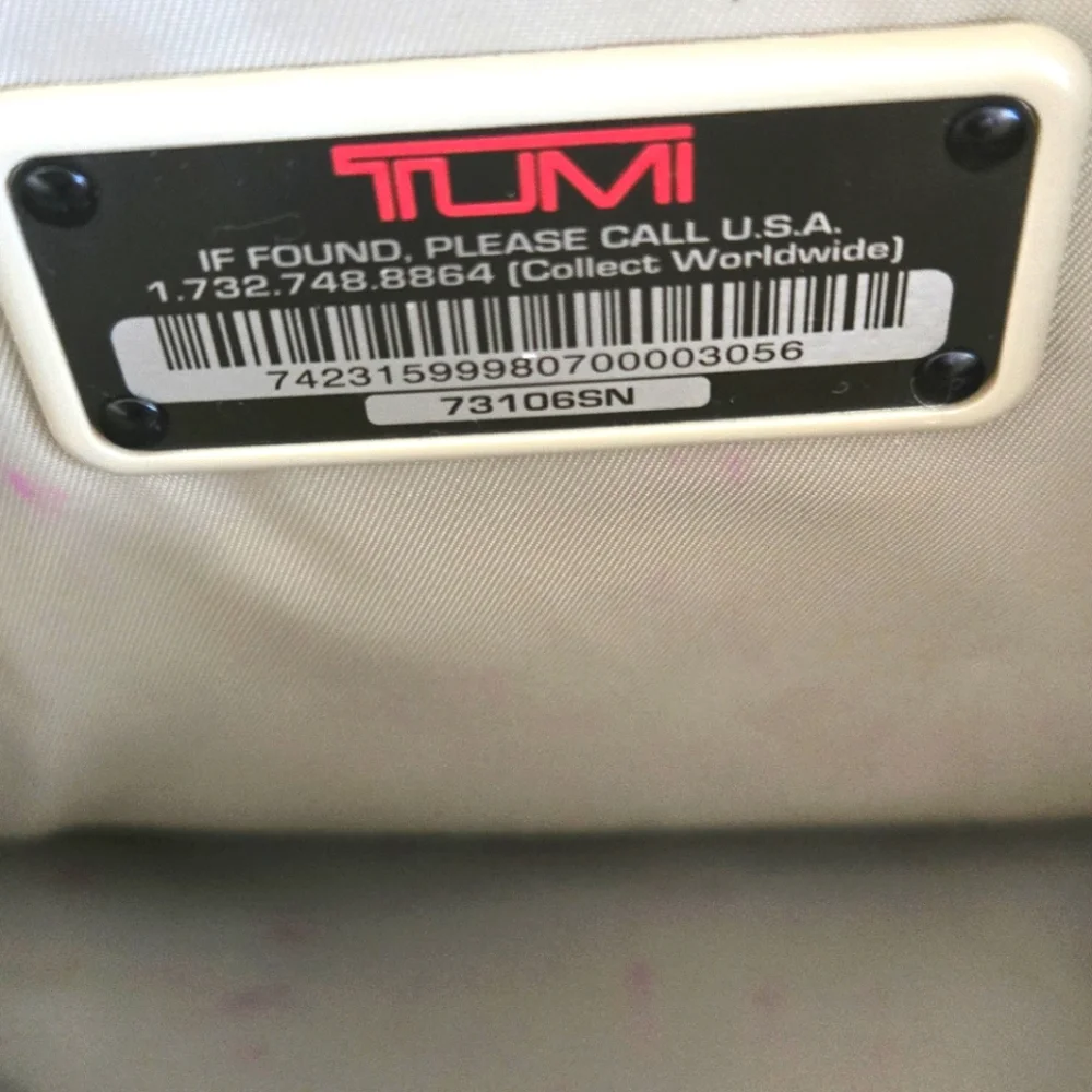 New! Tumi Verona Double Zip Satchel Villa Bag Purse SAND COATED Twill - Picture 12 of 14